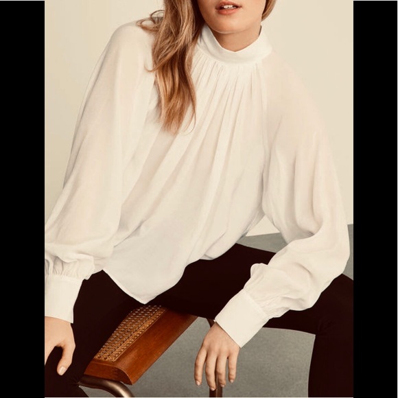 laura and Jayne Tops - VTG Laura &Jayne ivory plaided blouse longsleeve 8